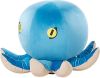 Beliani Octopus Dierenhocker blauw fluweel online kopen