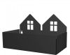 Merkloos Roommate Opbergbox Twin House Meisjes 22 Cm Staal Zwart online kopen