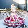 SWIM ESSENTIALS Swim Essential s Print ed Baby Pool Rose Goud Luipaard 60 cm 2 ringen online kopen