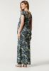 Noppies zwangerschapsjurk Lafayette met bladprint blauw online kopen
