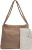 Jollein Luiertas Shopper 34x43cm Boucle Lichtbruin online kopen