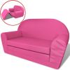 VIDAXL Loungestoel voor kinderen uitklapbaar roze online kopen