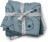 Done by Deer Baby Accessoires Burp Cloth 3 Pack Gots Deer Friends Blauw online kopen
